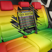 Without Black Inventors Educational List Back Car Seat Cover Black History Month African