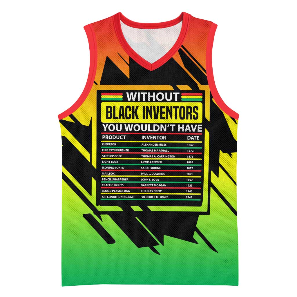 Without Black Inventors Educational List Basketball Jersey Black History Month African