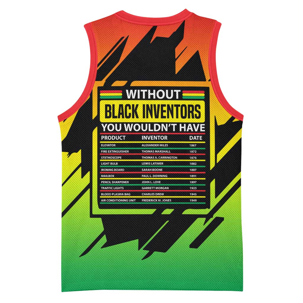 Without Black Inventors Educational List Basketball Jersey Black History Month African