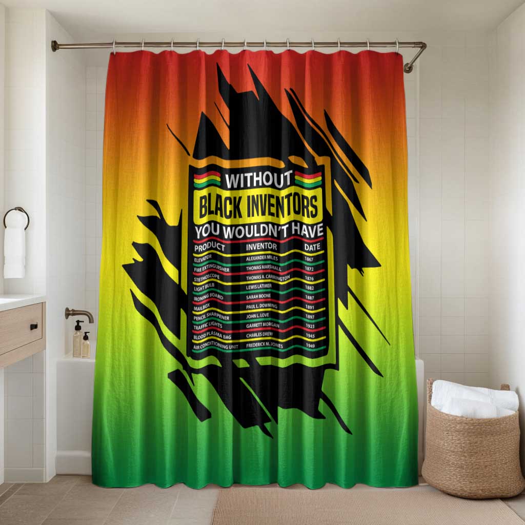 Without Black Inventors Educational List Bathroom Set Black History Month African