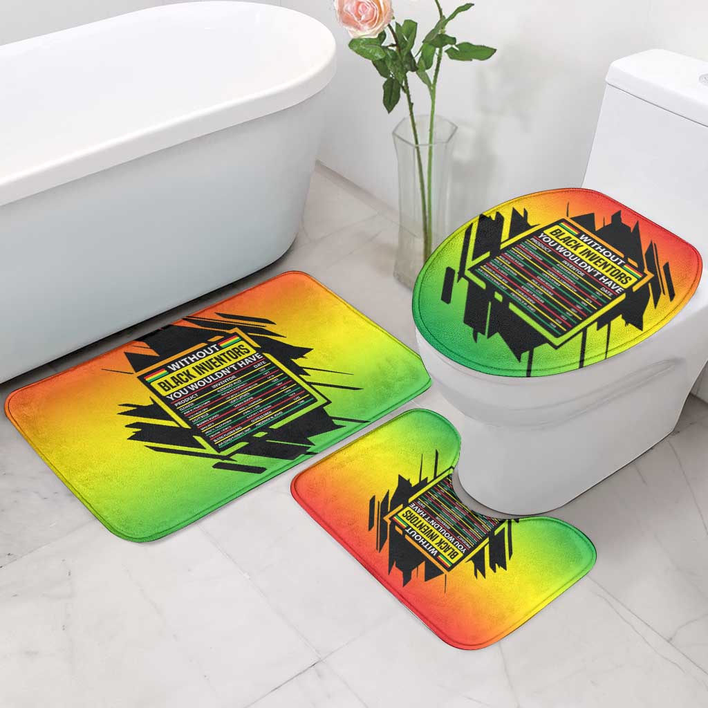 Without Black Inventors Educational List Bathroom Set Black History Month African