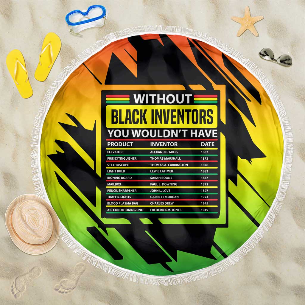 Without Black Inventors Educational List Beach Blanket Black History Month African