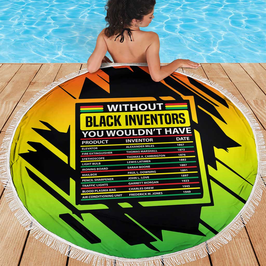 Without Black Inventors Educational List Beach Blanket Black History Month African