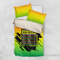 Without Black Inventors Educational List Bedding Set Black History Month African