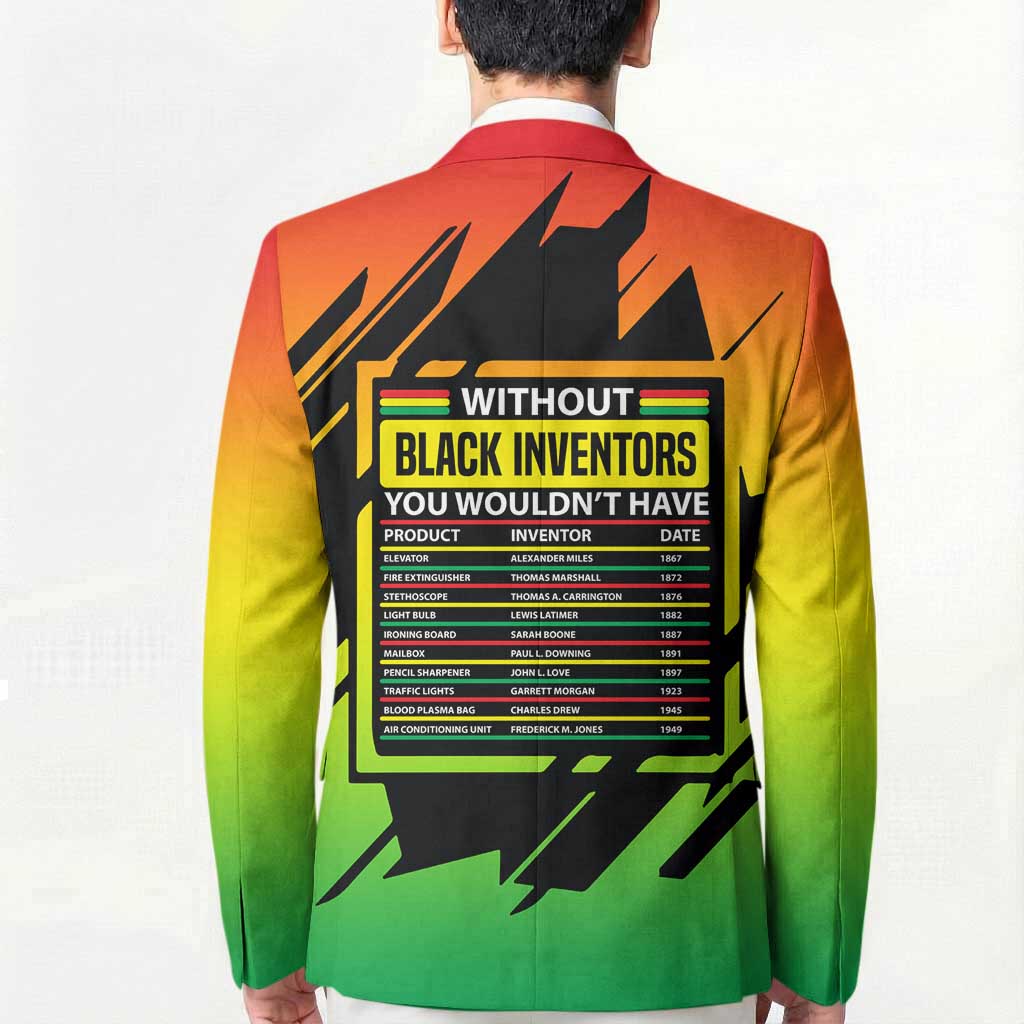 Without Black Inventors Educational List Blazer Black History Month African