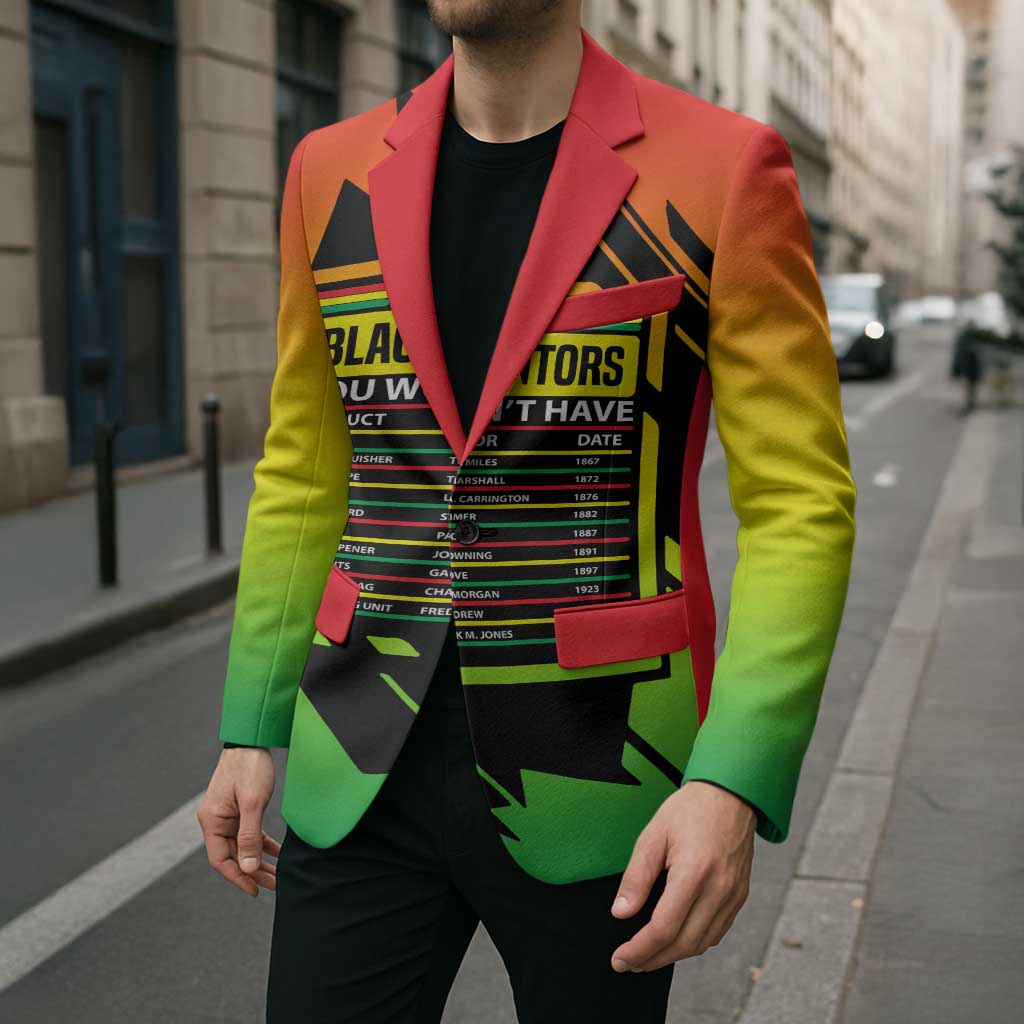 Without Black Inventors Educational List Blazer Black History Month African