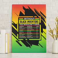 Without Black Inventors Educational List Canvas Wall Art Black History Month African