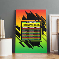 Without Black Inventors Educational List Canvas Wall Art Black History Month African