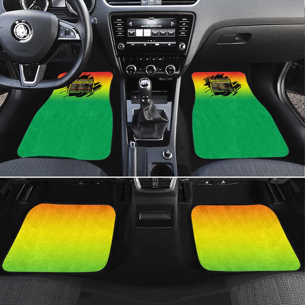 Without Black Inventors Educational List Car Mats Black History Month African