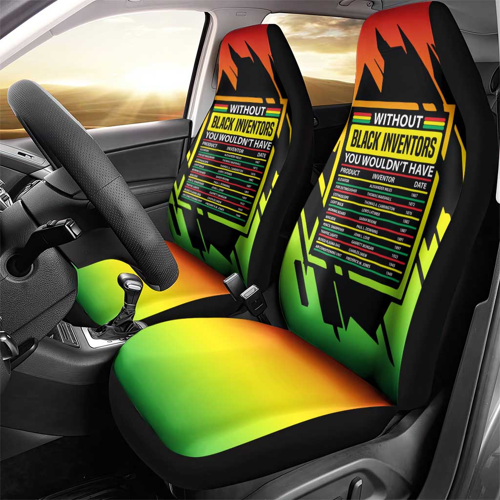 Without Black Inventors Educational List Car Seat Cover Black History Month African