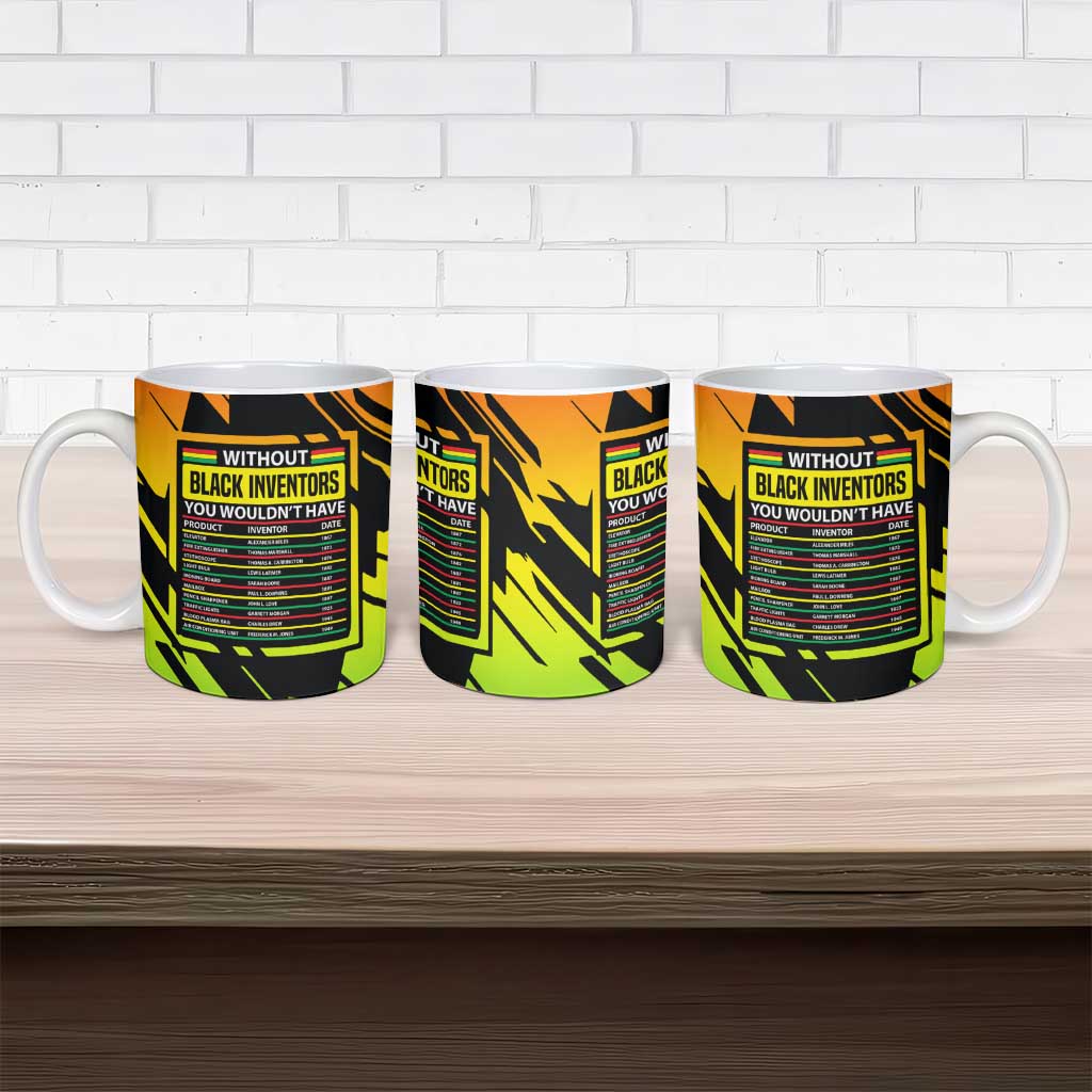 Without Black Inventors Educational List Ceramic Mug Black History Month African