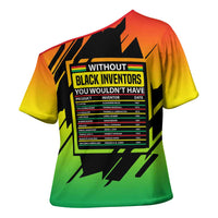 Without Black Inventors Educational List Cross Shoulder Shirt Black History Month African