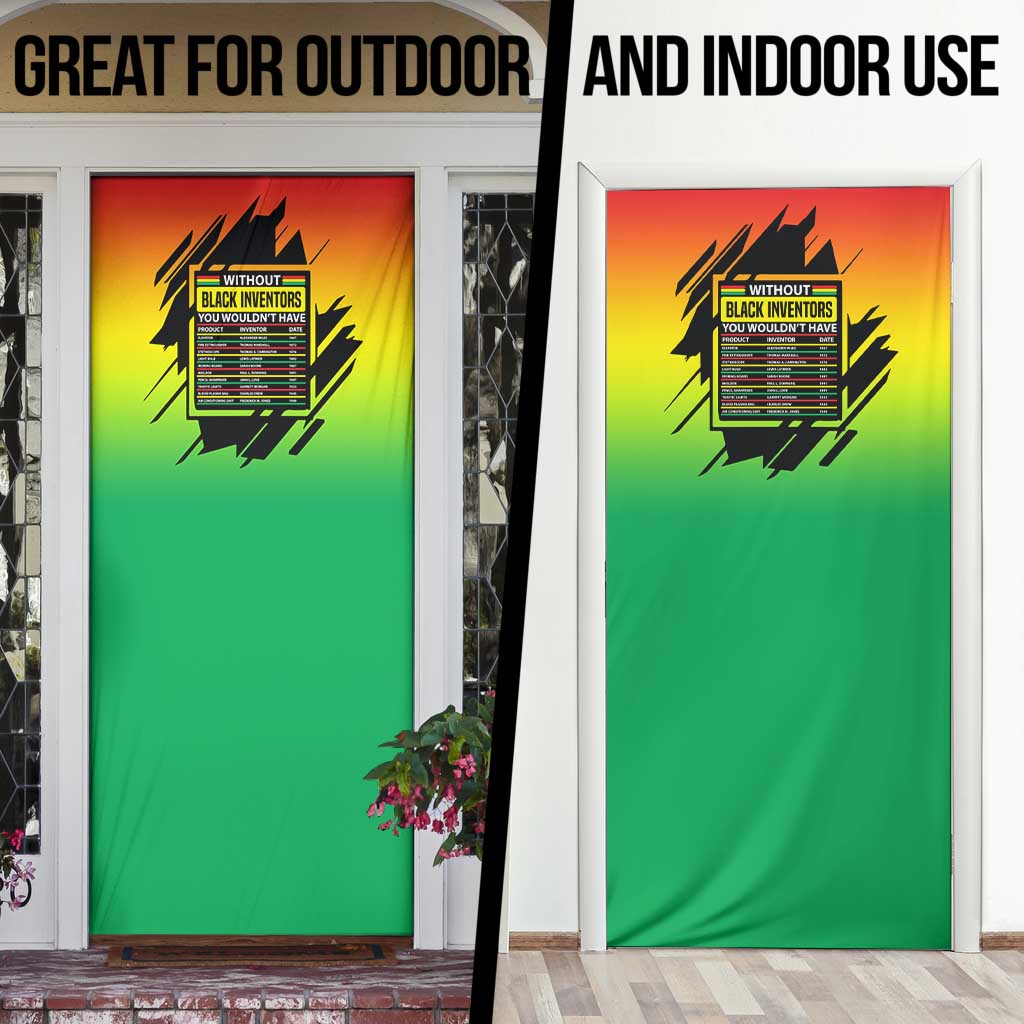 Without Black Inventors Educational List Door Cover Black History Month African