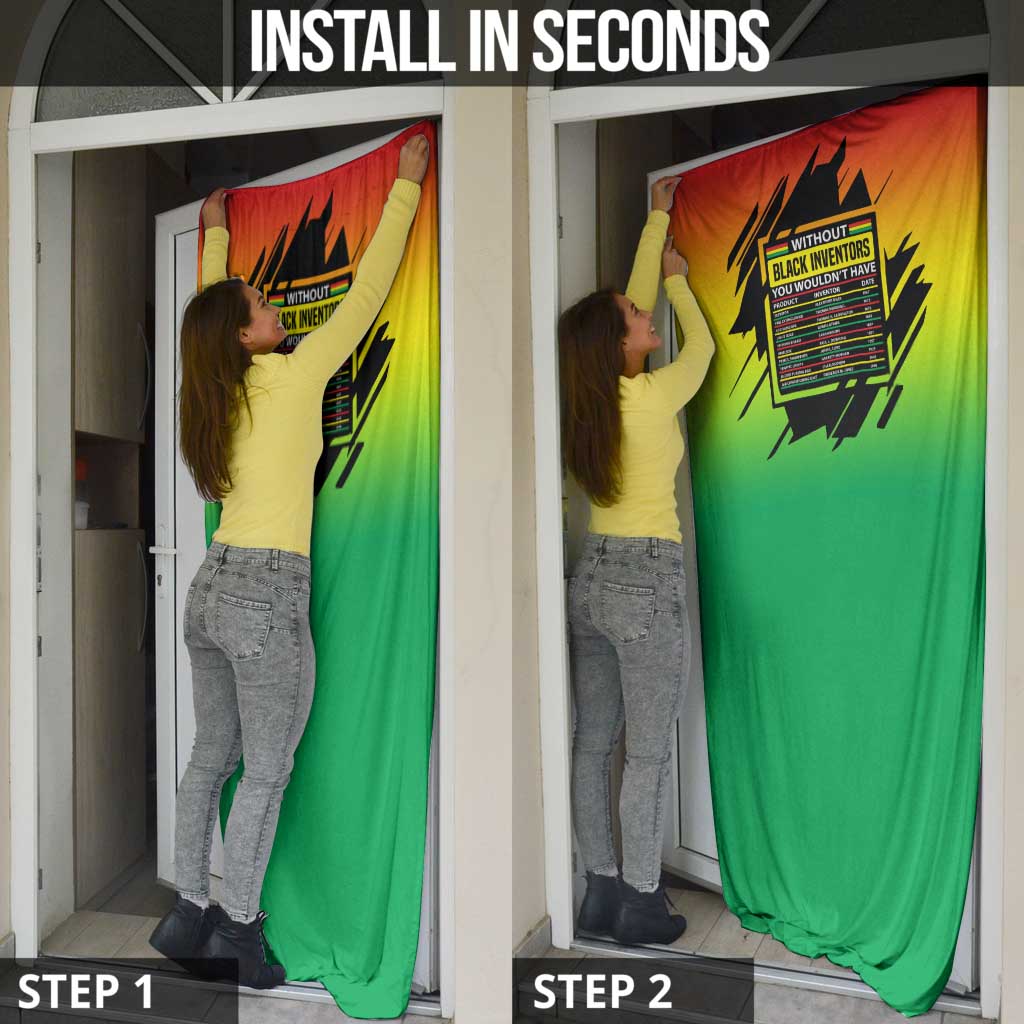 Without Black Inventors Educational List Door Cover Black History Month African