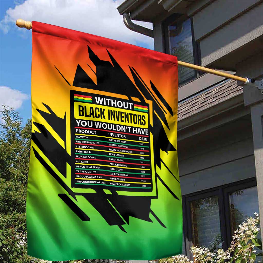 Without Black Inventors Educational List Garden Flag Black History Month African