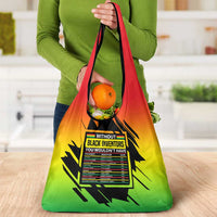Without Black Inventors Educational List Grocery Bag Black History Month African
