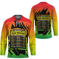 Without Black Inventors Educational List Hockey Jersey Black History Month African
