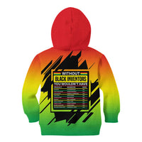 Without Black Inventors Educational List Kid Hoodie Black History Month African