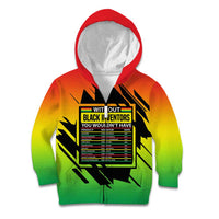 Without Black Inventors Educational List Kid Hoodie Black History Month African