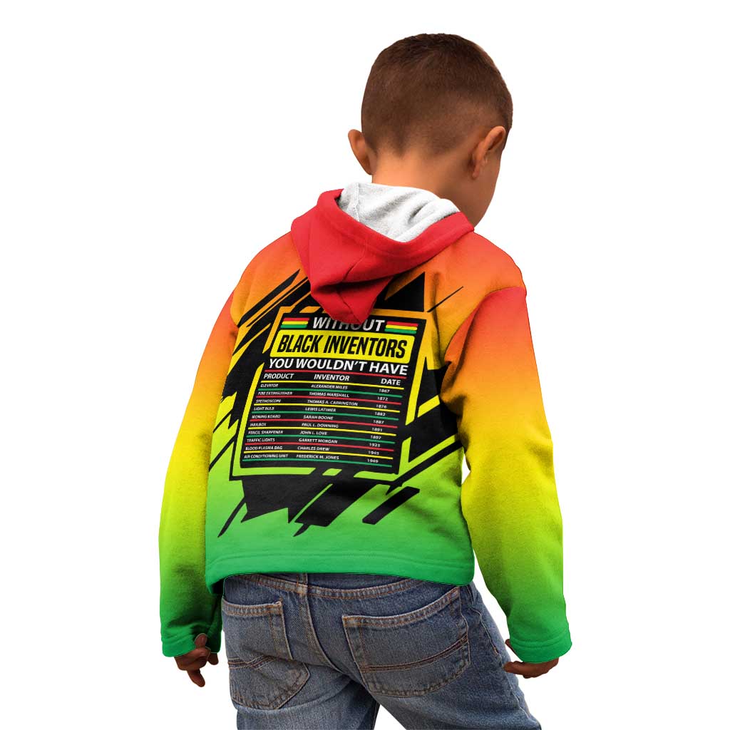 Without Black Inventors Educational List Kid Hoodie Black History Month African