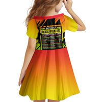 Without Black Inventors Educational List Kid Short Sleeve Dress Black History Month African
