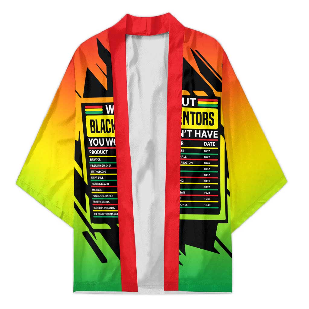 Without Black Inventors Educational List Kimono Black History Month African