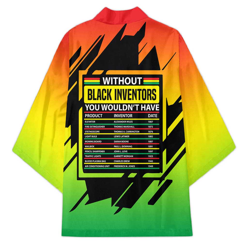 Without Black Inventors Educational List Kimono Black History Month African