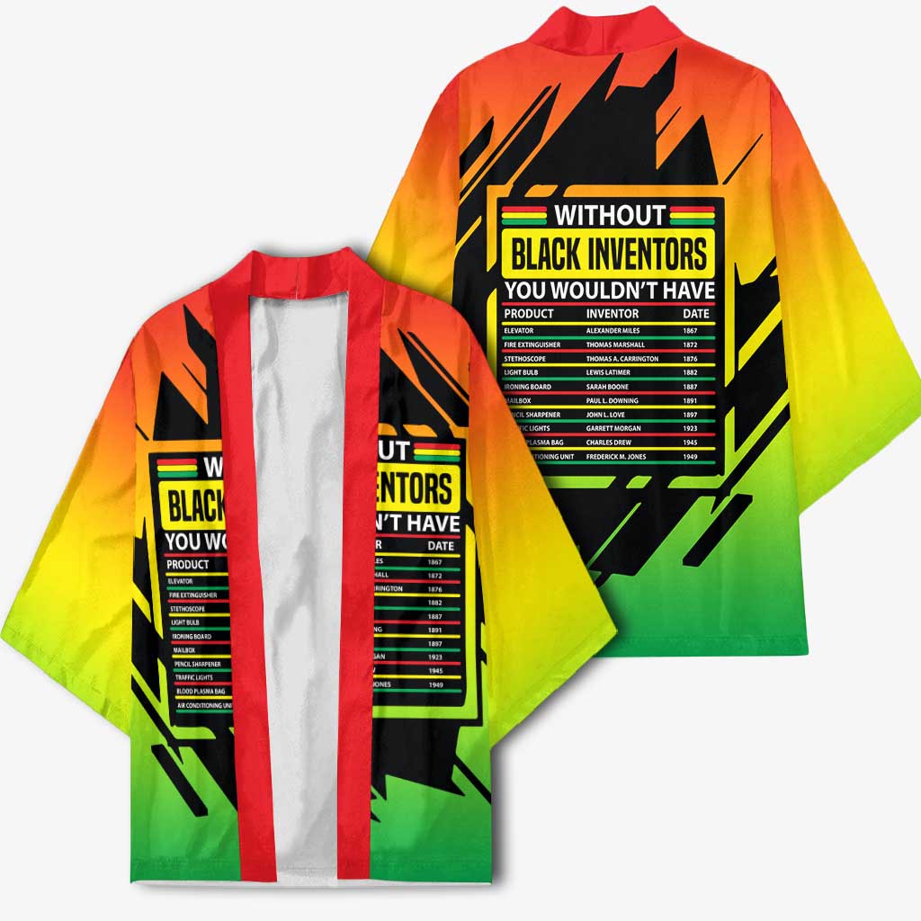 Without Black Inventors Educational List Kimono Black History Month African