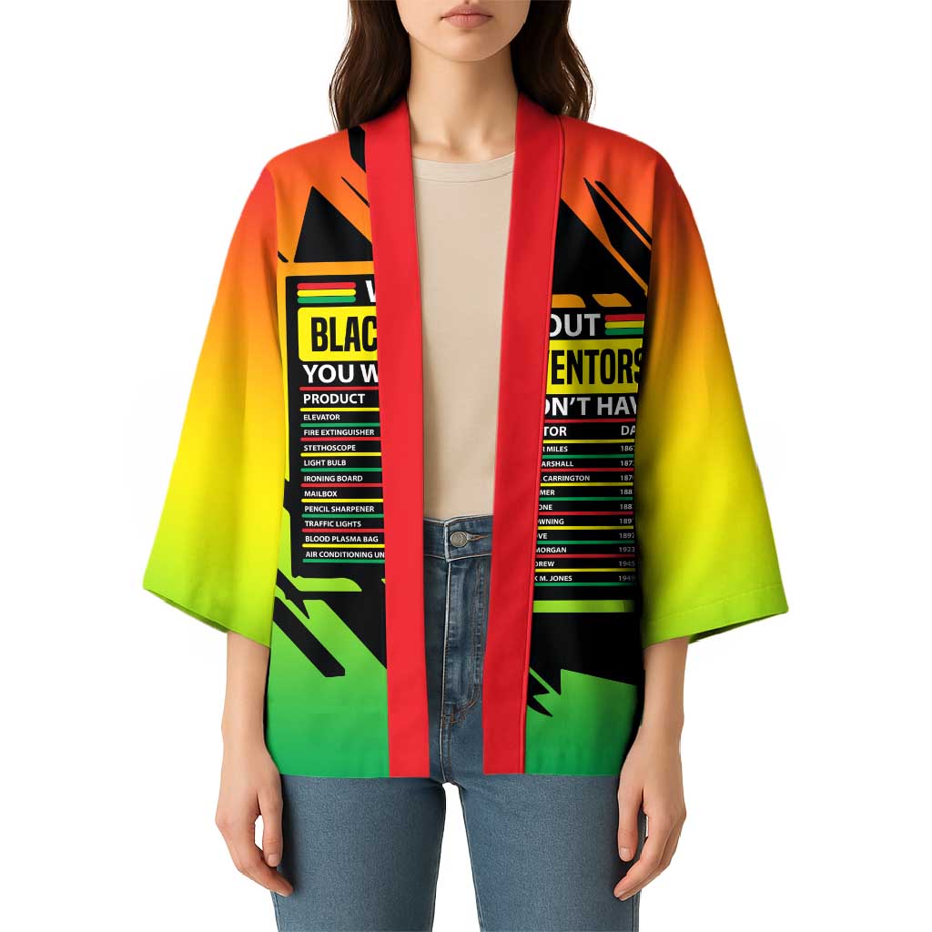 Without Black Inventors Educational List Kimono Black History Month African