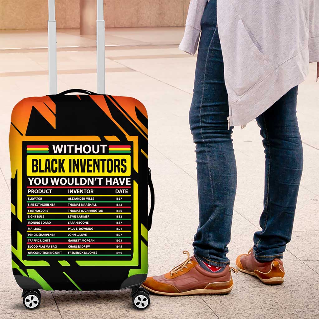 Without Black Inventors Educational List Luggage Cover Black History Month African