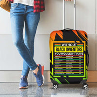 Without Black Inventors Educational List Luggage Cover Black History Month African