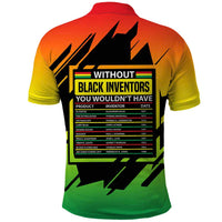 Without Black Inventors Educational List Polo Shirt Black History Month African