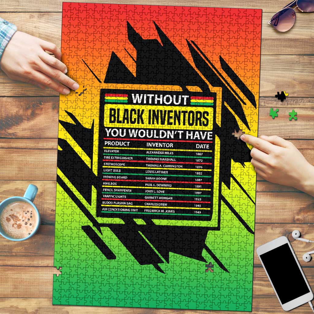 Without Black Inventors Educational List Puzzle Black History Month African