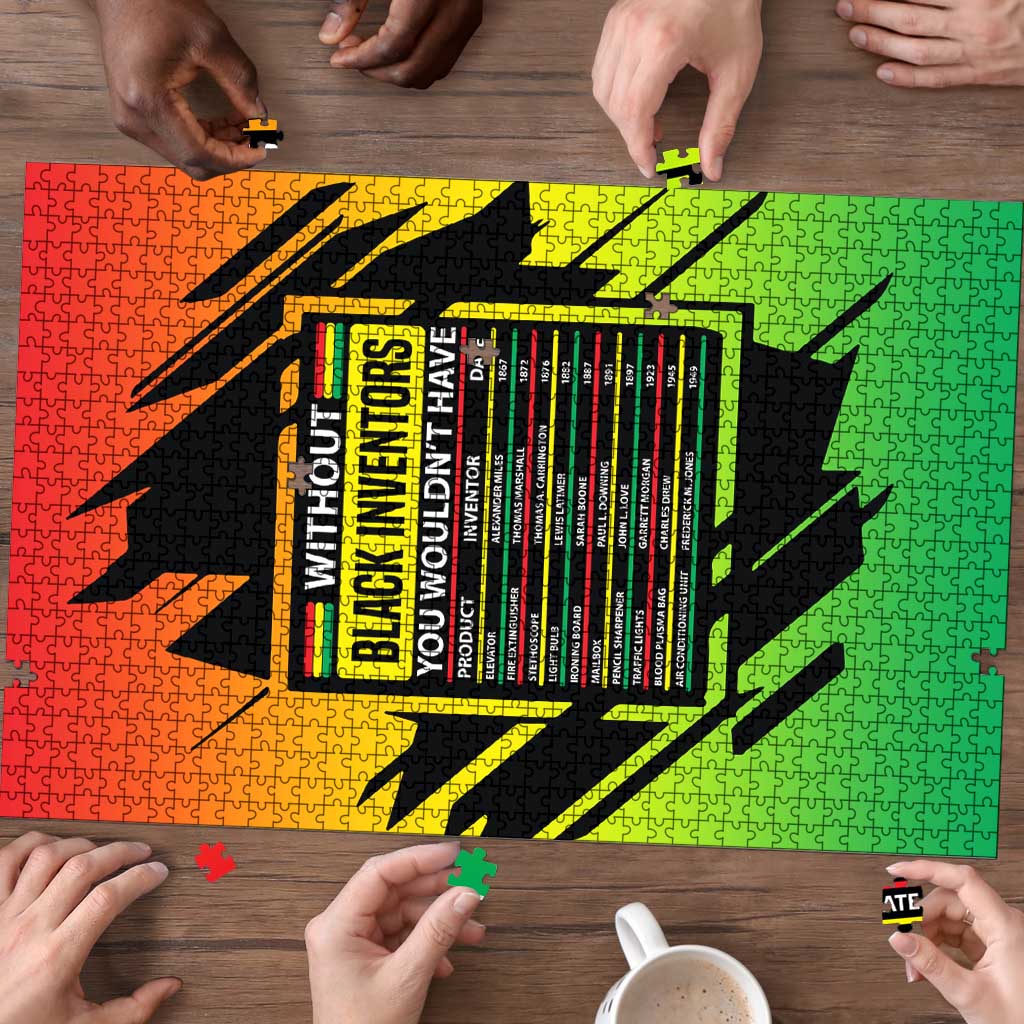 Without Black Inventors Educational List Puzzle Black History Month African
