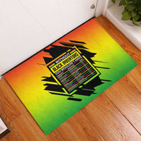Without Black Inventors Educational List Rubber Doormat Black History Month African