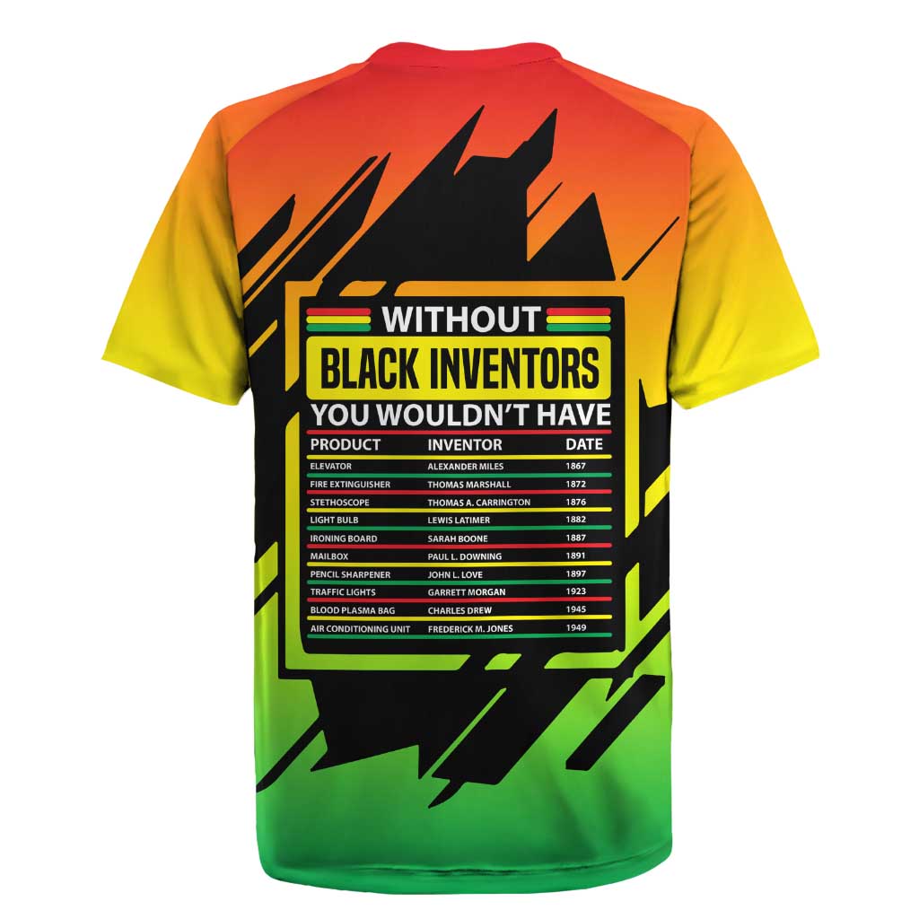 Without Black Inventors Educational List Rugby Jersey Black History Month African