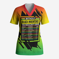 Without Black Inventors Educational List Scrub Top Black History Month African