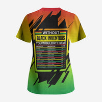 Without Black Inventors Educational List Scrub Top Black History Month African