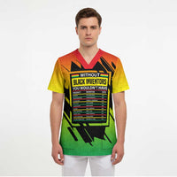 Without Black Inventors Educational List Scrub Top Black History Month African