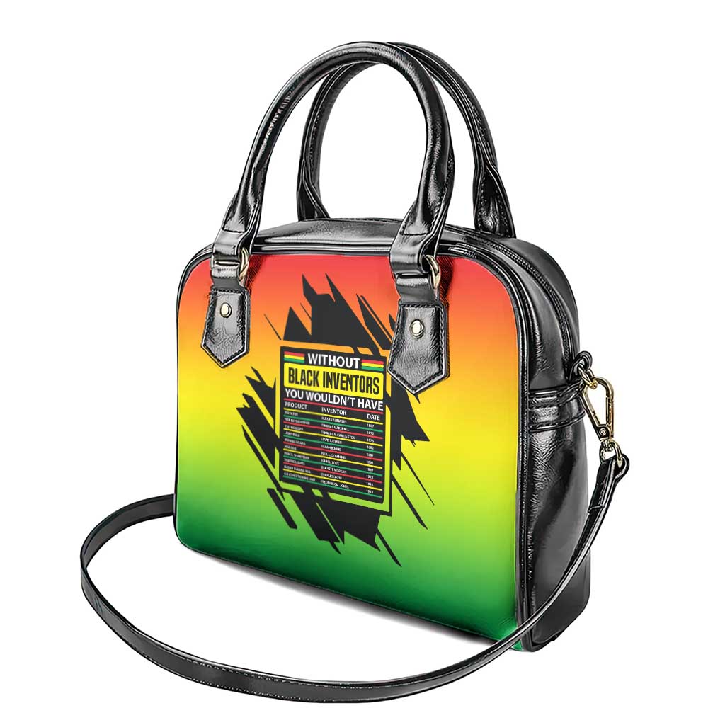 Without Black Inventors Educational List Shoulder Handbag Black History Month African