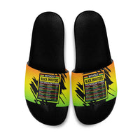 Without Black Inventors Educational List Slide Sandals Black History Month African