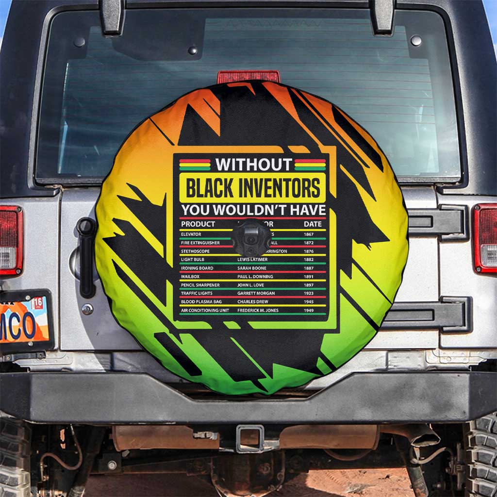 Without Black Inventors Educational List Spare Tire Cover Black History Month African