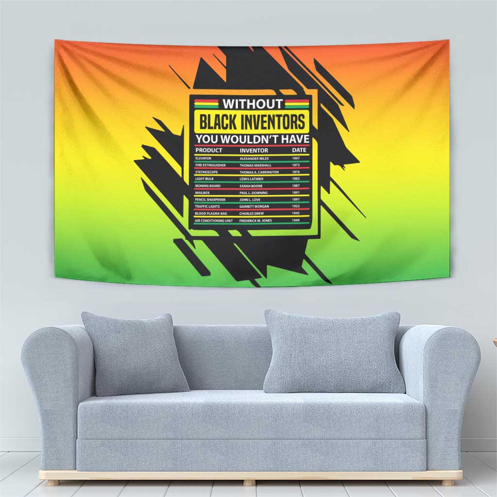 Without Black Inventors Educational List Tapestry Black History Month African
