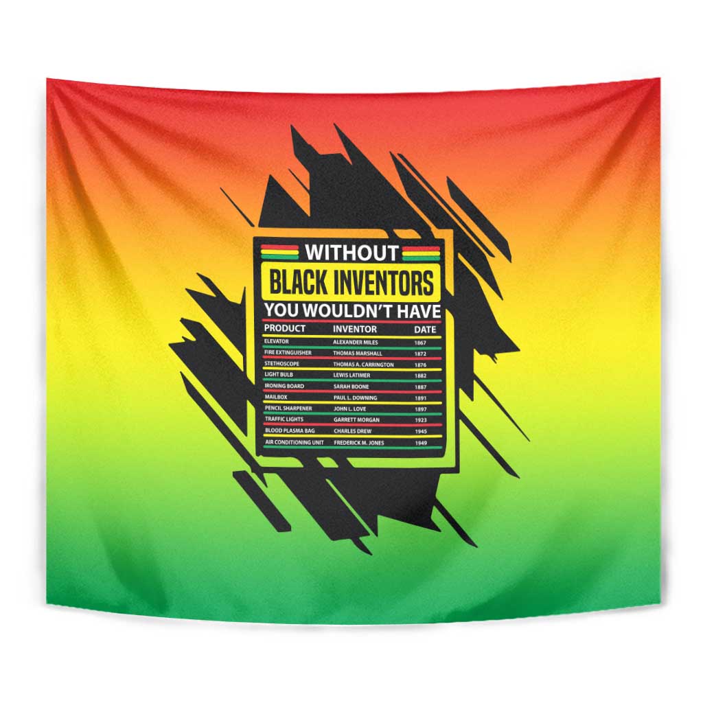 Without Black Inventors Educational List Tapestry Black History Month African