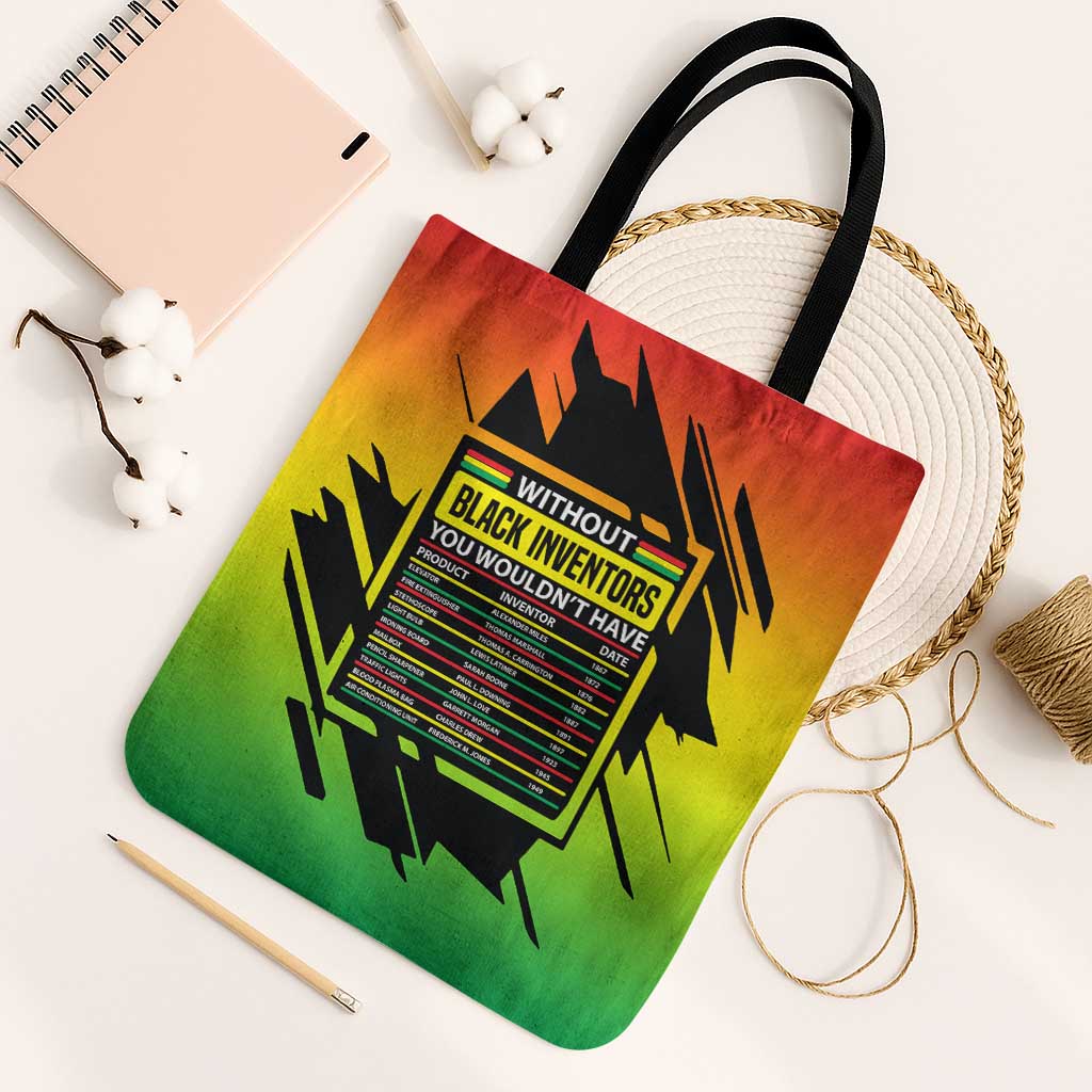 Without Black Inventors Educational List Tote Bag Black History Month African
