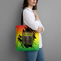 Without Black Inventors Educational List Tote Bag Black History Month African