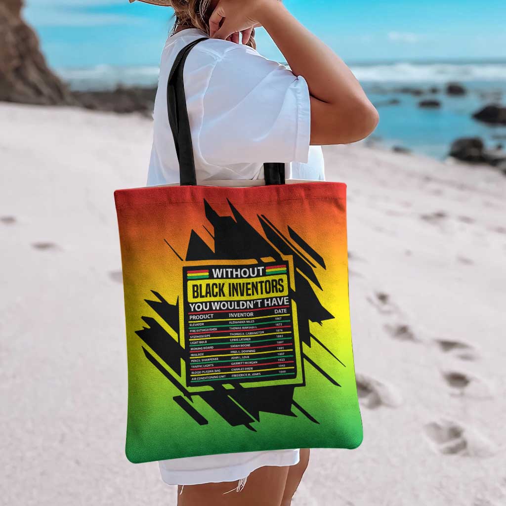 Without Black Inventors Educational List Tote Bag Black History Month African