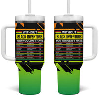 Without Black Inventors Educational List Tumbler With Handle Black History Month African