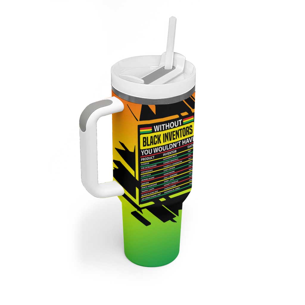 Without Black Inventors Educational List Tumbler With Handle Black History Month African