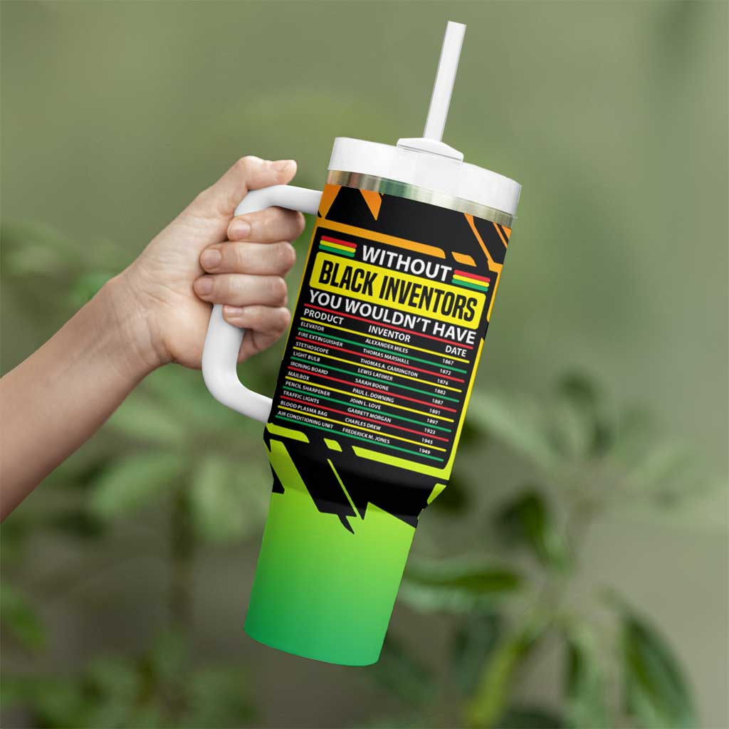 Without Black Inventors Educational List Tumbler With Handle Black History Month African